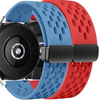 Pack Antiimpacto 2x Bracelete SnapFlow para Garmin Forerunner 255S | Azul e Vermelho - 1