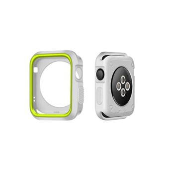 Capa de Proteção Reforçada GIFT4ME para Apple Watch SE 3 - 40mm | Cinza / Verde Fluorescente - 1