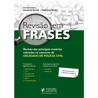 Revisão em Frases: Delegado de Polícia Civil - 1