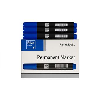 Marcador Permanente Riva Office Supplies - Azul - 1