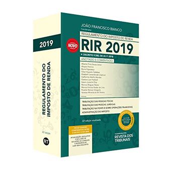 Regulamento Do Imposto De Renda Rir 2019 - Anotado E Comentado - 1