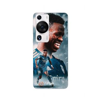 Capa Maniacase para Huawei P60 Pro | Vinicius Jr Real Madrid Azul Papel de Parede - 1