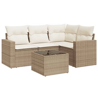 Banco para Exterior VidaXL 3251255 | Creme - 1