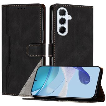 Capa FOXDOCK para Samsung Galaxy A26 | Fecho Magnético | Pele TPU Macia | 3 Compartimentos para Cartões | Função de Suporte | Preto - 1