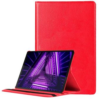 Capa COOL para Lenovo Tab M10 Plus / FHD Plus 2ª geração / Tab K10 Leatherette - Smooth Red 10,3'' - 1