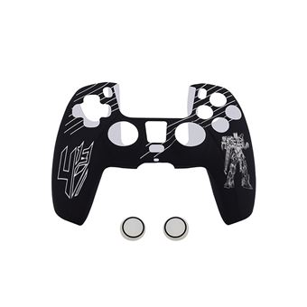 Capa Silicone HSMY com Grips para Comando PS5 - Preto e Branco(Transformateurs) - 1