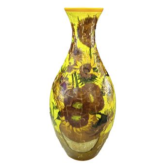 Quebra-cabeça 3D DAM | em ABS Vaso Girassóis | Amarelo - 1