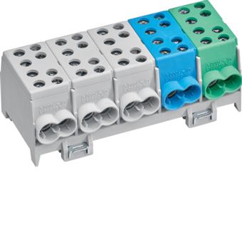 Hager KH45A bloco de terminais 5P Multi cor - 1