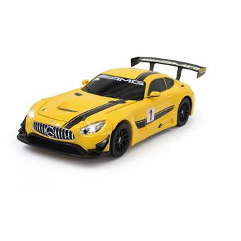 Jamara Mercedes AMG GT3 Carro de corrida on-road Motor elétrico 1:14 Preto e Amarelo - 1