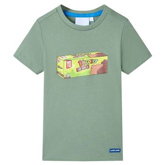 T-shirt para criança vidaXL |  caqui 104 | 3 a 4 anos - 1