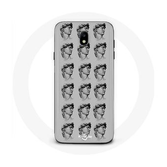 Capa Maniacase para Samsung Galaxy S4 Statue Fundo Cinzento - 1