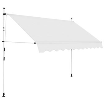 Toldo Retrátil Manual vidaXL 250cm Creme - 1