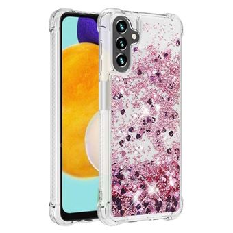 Capa Protetora GANGXUN para Samsung Galaxy A04 4G | TPU Transparente | Brilhante com Glitter e Areia Movediça | Ouro rosa - 1