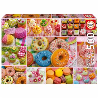 Puzzle Educa 19904 Colagem de Doces | 500 Peças - 1