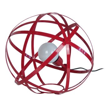 Candeeiro de Mesa Tosel Globe Junon 300 | 30 cm | 1 Luzes - Vermelho - 1