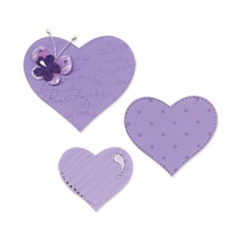 Cortante para Sizzix Big Shot Coração Roxo 656334 - 1