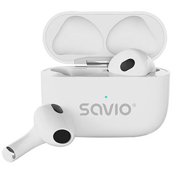 Auriculares Bluetooth Savio TWS-01 PRO | Branco - 1