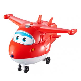 Figura de acção Transform-a-Bot Super Wings Transform ?n Talk Jett Vermelho e Branco
