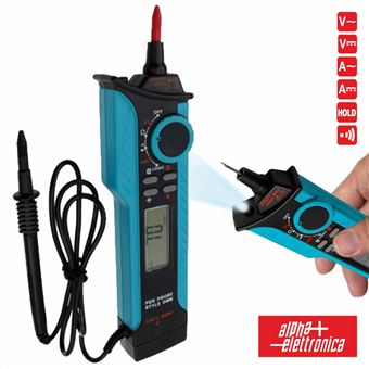Multímetro Digital Alpha-Elettronica Caneta Com Led - 1