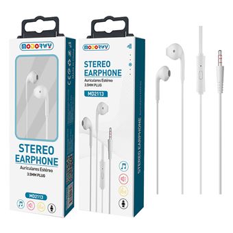Auriculares com Fio MODORWY MD2113 - Branco - 1