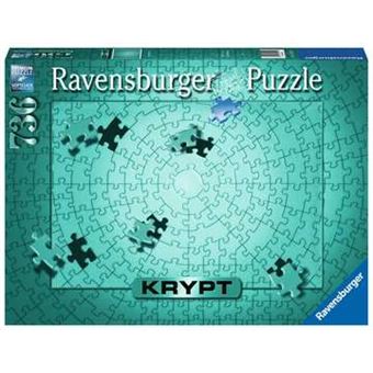 Puzzle Ravensburger Arte Krypt Metallic Mint | 736 Peças - 1