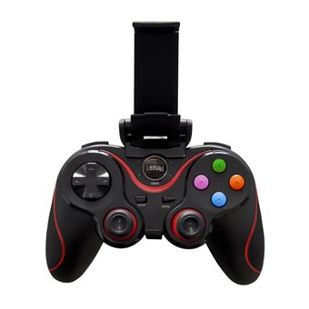 Comando Wireless LEHUAI LH-9 com Suporte Telemóvel | Compatível com iOS, Android, Switch, PC, PS3/PS4 | Preto - 1