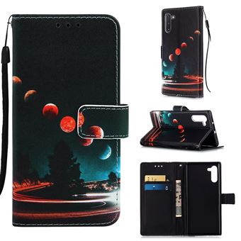 Capa Magunivers PU + TPU Impressão Padrão com Apoio Planetas para Samsung Galaxy Note 10/Note 10 5G