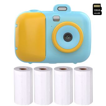 Câmara instantânea para crianças DUDAO DC503 | 2.7k | 42MP | 2,4" | 128G | + 4 rolos de papel de impressão | Azul - 1