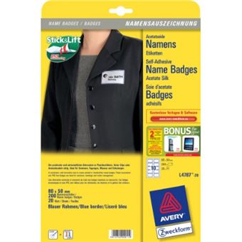 Etiqueta para Impressão Avery L4787-20 | Branco - 1