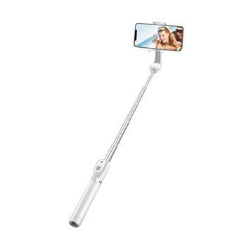 Selfie Stick Bluetooth sem Fios LinQ com Função de Tripé Rotativo 360° - Branco - 1
