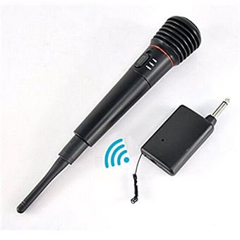 Microfone Multi4you Wireless e com fio 2 em 1 VHF 100HZ-10000HZ - 1