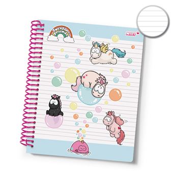 Caderno Unicórnio NICI Theodor & Friends | Espiral | A4 | Pautado - 1