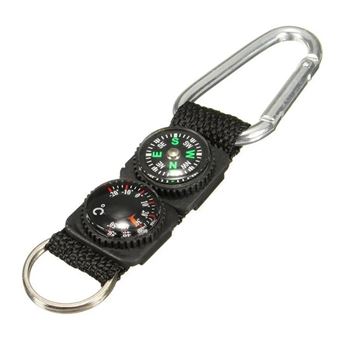 Mosquetão Multifuncional 3 em 1 Orysin | Mini Chaveiro com Bússola e Termómetro para Acampamento - 1