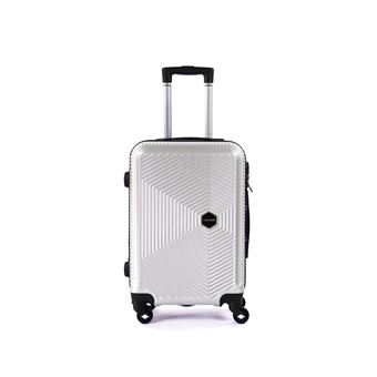 Mala de Cabine Chuvmar | 22x36x55cm | 35L | Fabricada em ABS | 4 Rodas Giratórias a 360º | Prata - 1