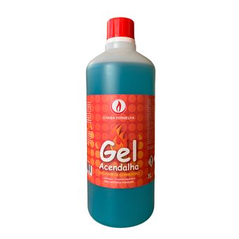 Acendalha em Gel Chama Vermelha | Garrafa 1L - 1