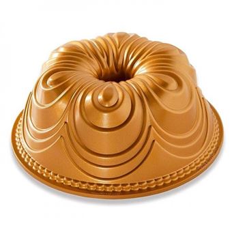 Forma Chiffon Bundt Pan da Nordic Ware 87477 - Dourado - 1