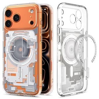 Capa para Telemóvel Spigen Ultra Hybrid (MagFit) Zero One | Transparente, Branco - 1