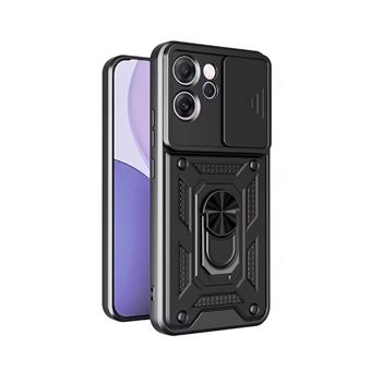 Capa Magnetic Slide Window PHONECARE para Oppo Reno14 F - Preto - 1
