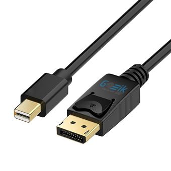 Cabo Goeik Mini Displayport Macho para Displayport Macho de 1.8 m - Preto - 1