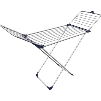 Gimi Stendibiancheria da Pavimento Tempo in Alluminio 20 mt Stendibili Floor-standing rack Aluminium,Black