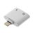 Adaptador Avizar Carga Áudio Tomada iPhone iPad iPod Tomada Jack 3,5 mm Fêmea Branco_0
