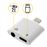 Adaptador Avizar Carga Áudio Tomada iPhone iPad iPod Tomada Jack 3,5 mm Fêmea Branco_3