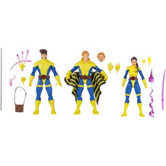 Conjunto de 3 Figuras Articuladas Hasbro Gambit, Banshee e Psylocke X-Men Marvel Legends | 15 cm - 1
