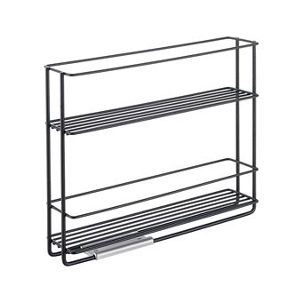 Organizador Deslizante In&Out Metaltex Lava | Acabamento Touch-Therm® - Preta - 1