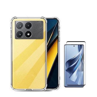 Kit Phonecare Capa SuperProtect Anti-Shock + Película de Vidro Temperado 5D Full Cover para Xiaomi Poco X6 Pro 5G | Transparente - 1