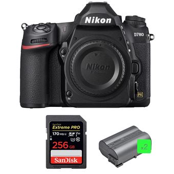 Nikon D780 Corpo 24.5MP CMOS Full Frame + SanDisk 256GB Extreme PRO UHS-I SDXC 170 MB/s + 2 Nikon EN-EL15b - 1