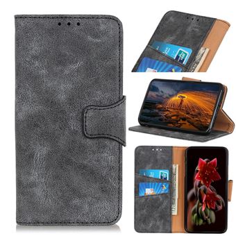 Capa Magunivers para Samsung Galaxy A31| PU |estilo vintage Apoio - Cinzento