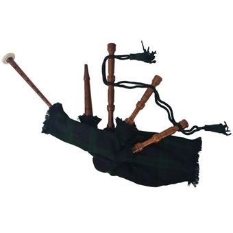 Gaita-de-foles escocesa para crianças vidaXL | padrão xadrez verde e preto - 1