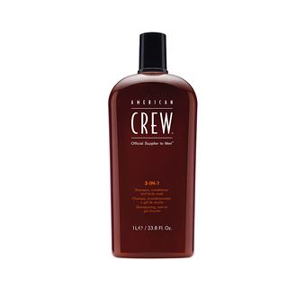 3 em 1: Champô, Amaciador e Gel de Banho American Crew 3-IN-1 - 1
