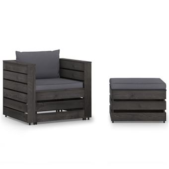 Conjunto de Mobiliário de Exterior VidaXL 3068144 - 1